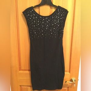 H&M black dress with rhinestones